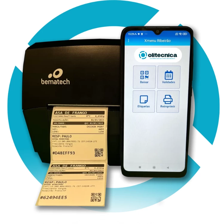 Etiquetas de controle de Validade